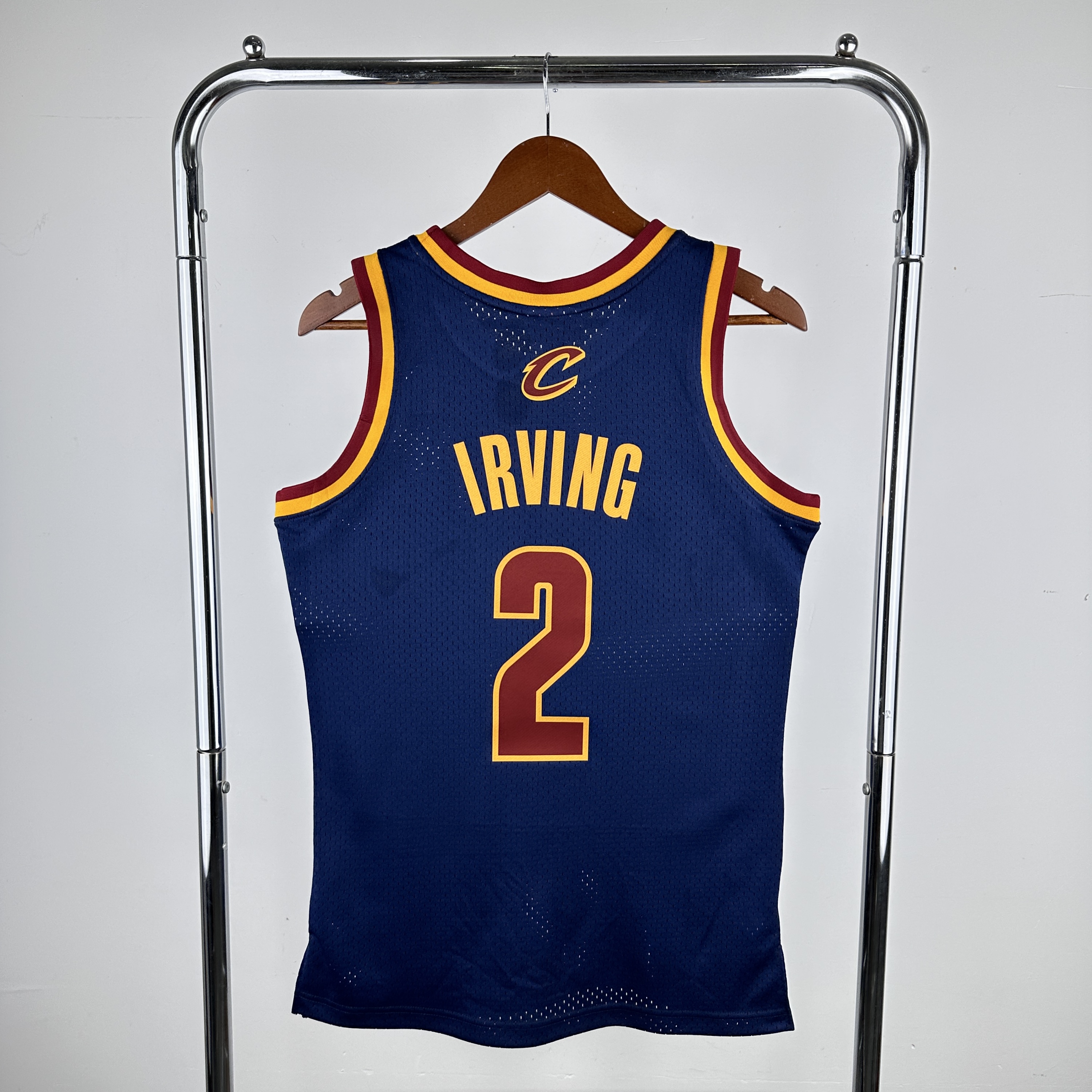 Men Cleveland Cavaliers #2 Irving Blue Throwback 2024 NBA Jersey